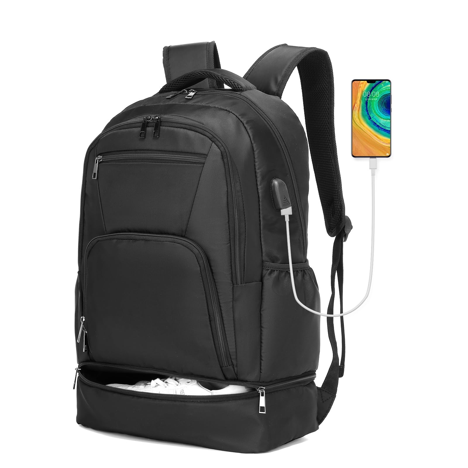 Gym Backpack for Men,Gym Bag with Shoe Compartment Lightweight Travel Workout…