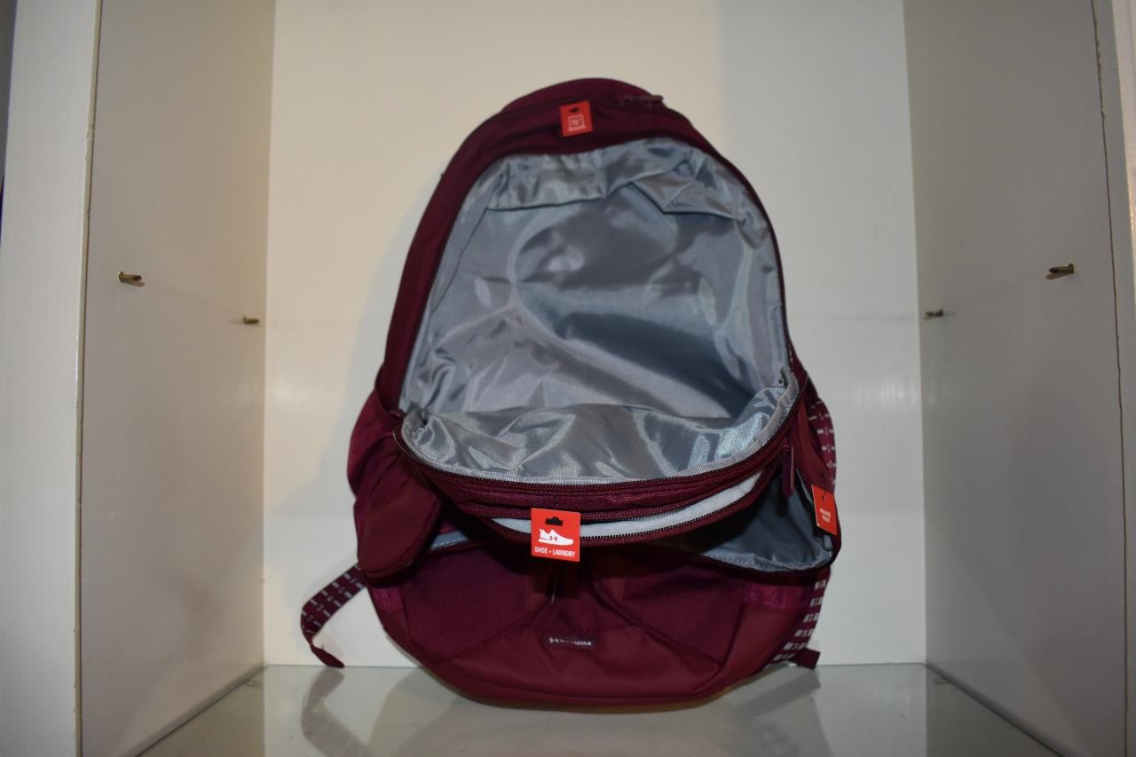 Under Armour Hustle Pro Backpack 1367060 655 Maroon NWT