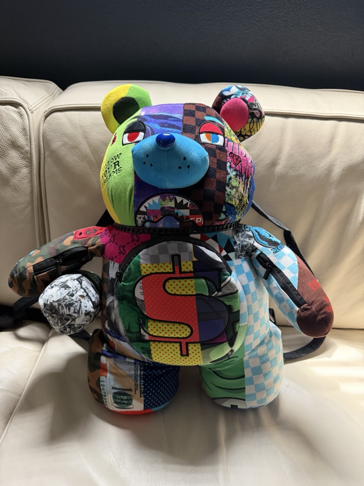 sprayground teddy bear limited edition backpack