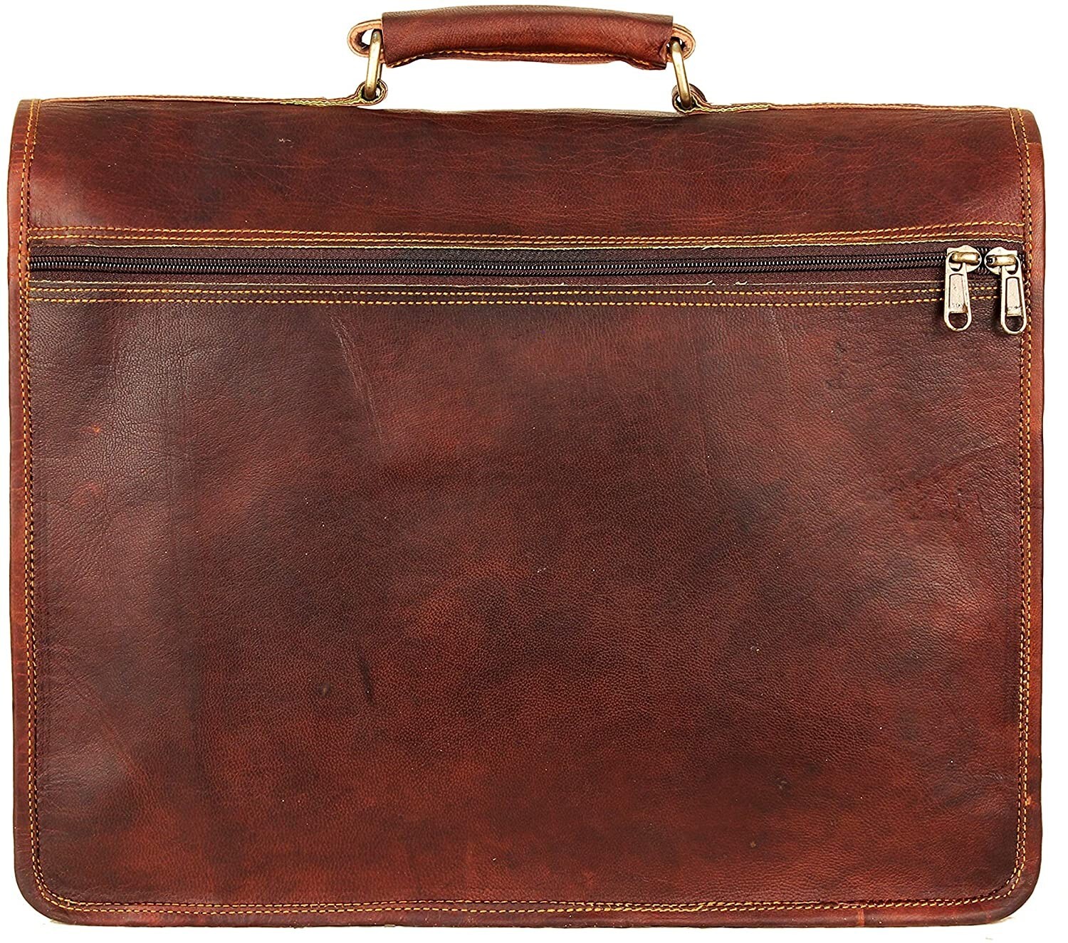 Large Leather Briefcase Bag for Men | Full Grain Leather Messenger Laptop Bag