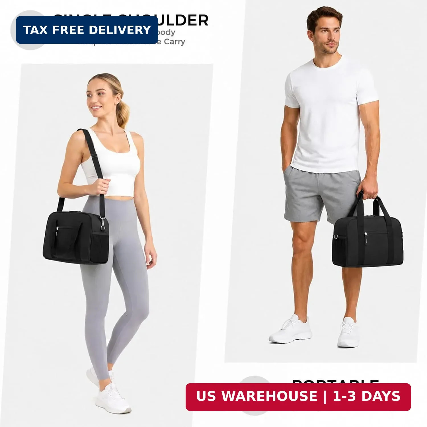 SeaRock 14 inch Small Gym Bag for Men & Women, Mini Duffle Bag for Travel Sports