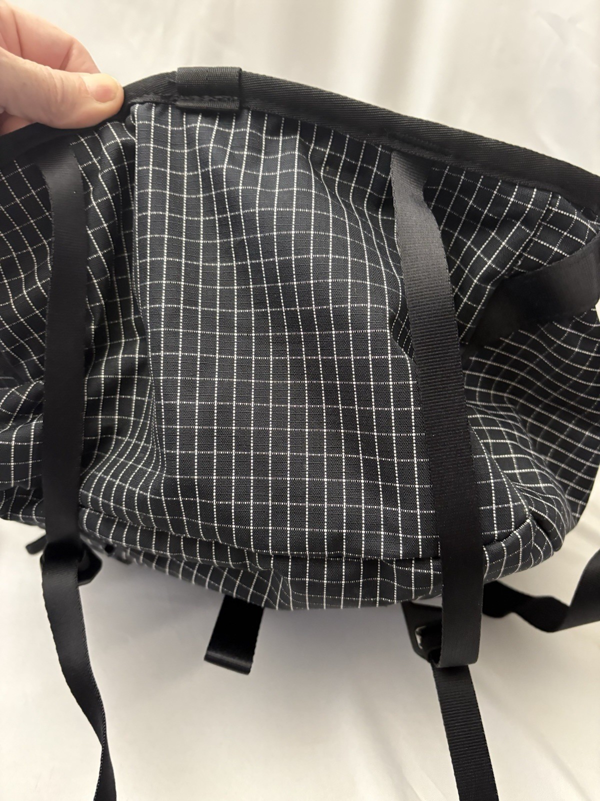 Nike Authentic Black And White Pattern Zip Backpack