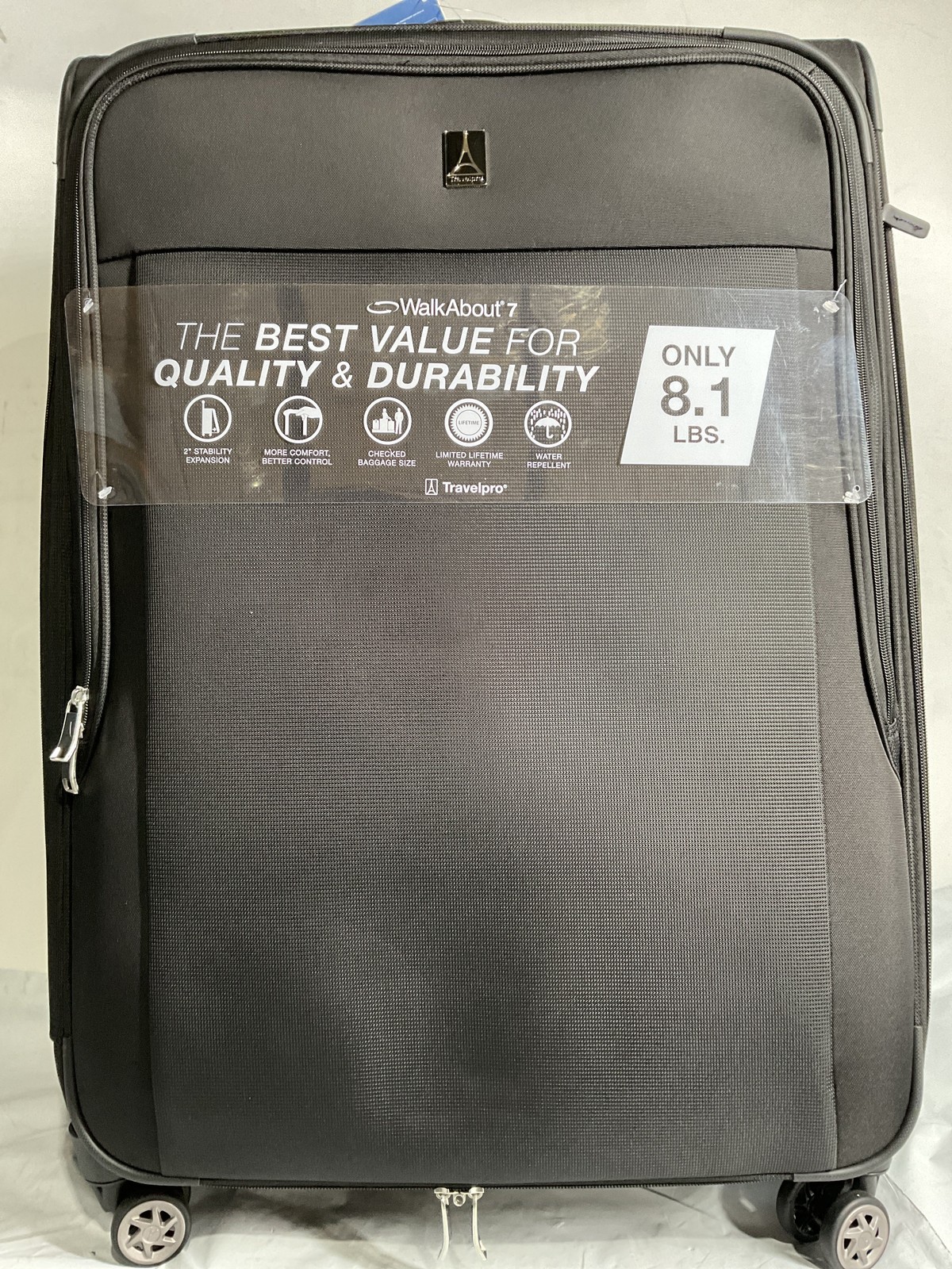 Travelpro WalkAbout7 Softside Exp. Large Black U1