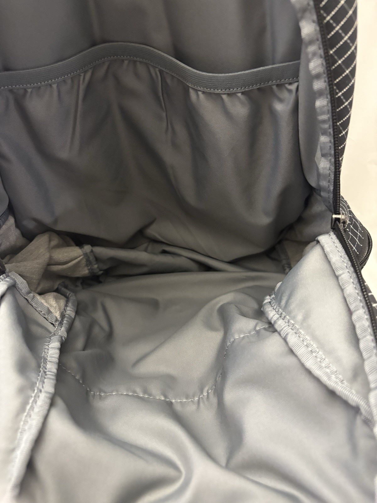 Nike Authentic Black And White Pattern Zip Backpack
