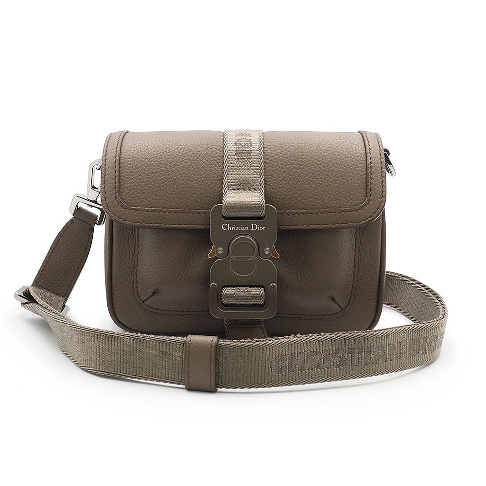 Christian Dior Hit the Road Mini Shoulder Bag Calfskin, Dark Green 2HTCA458YMJ