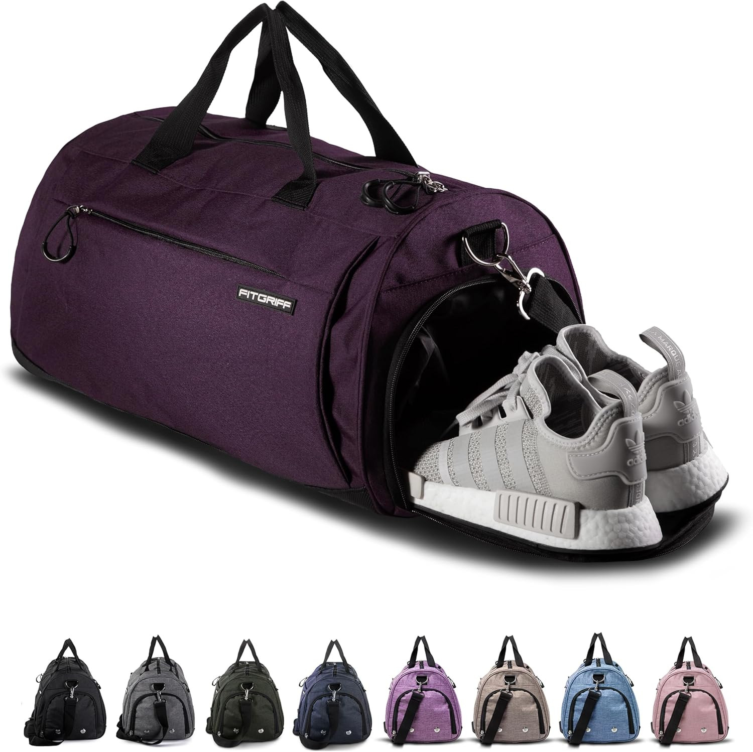 Gym Bag for Men & Women w/ Shoe & Wet Compartment – Duffle Bag for Travel-Medium
