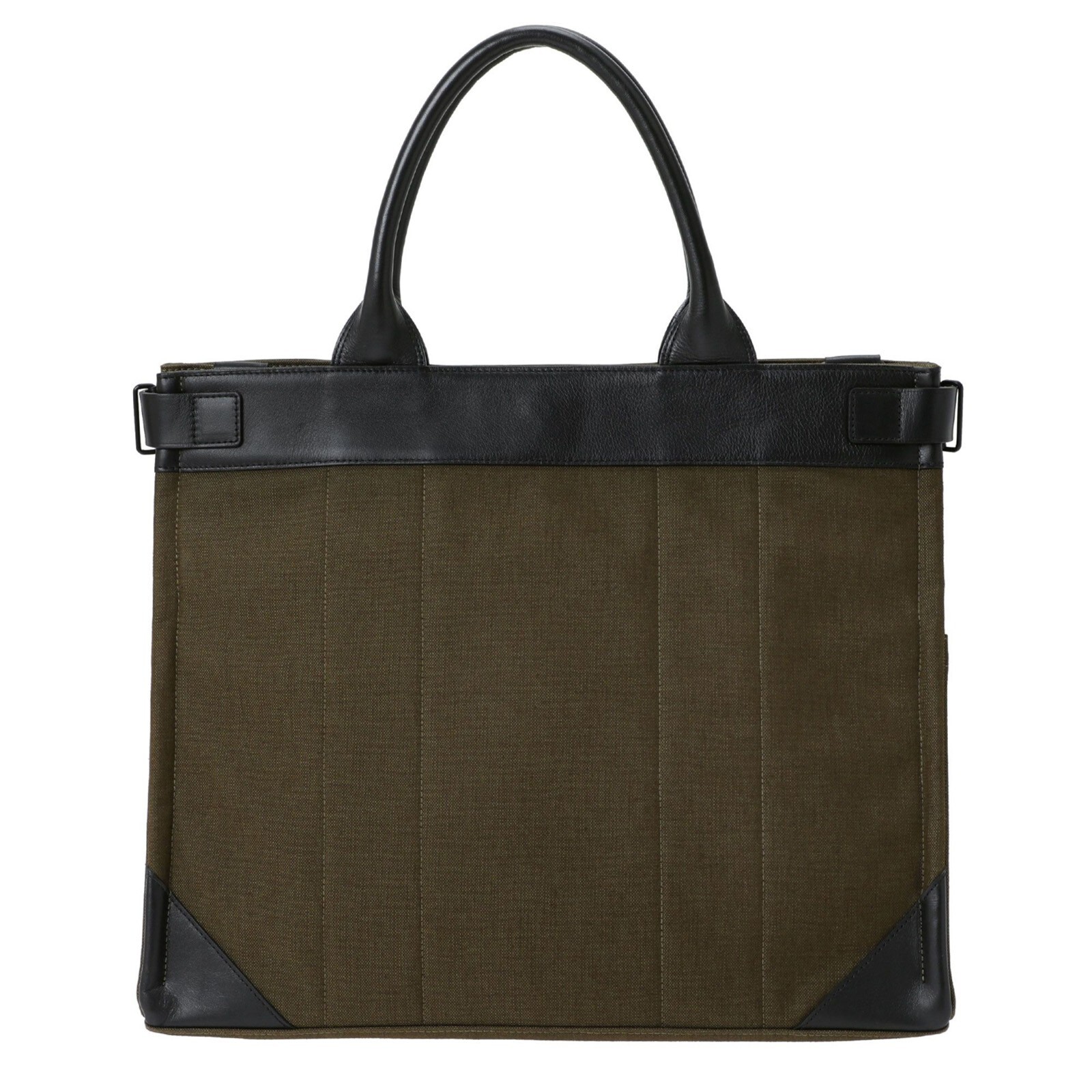 PORTER FORK 2WAY TOTE Shoulder BAG Handbag L Olive Padlock Leather Japan New