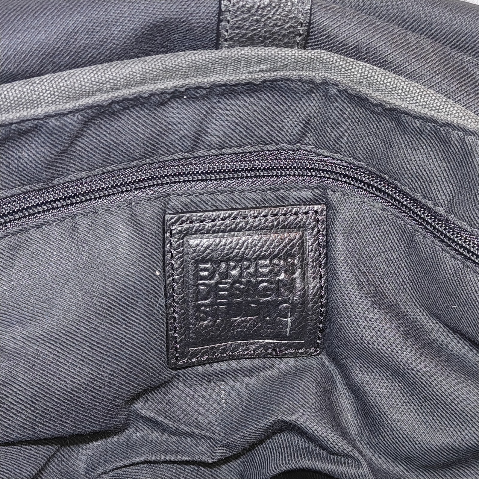 Express Design Studio – 100% Cotton Black Messenger Bag With Adjustable Strap