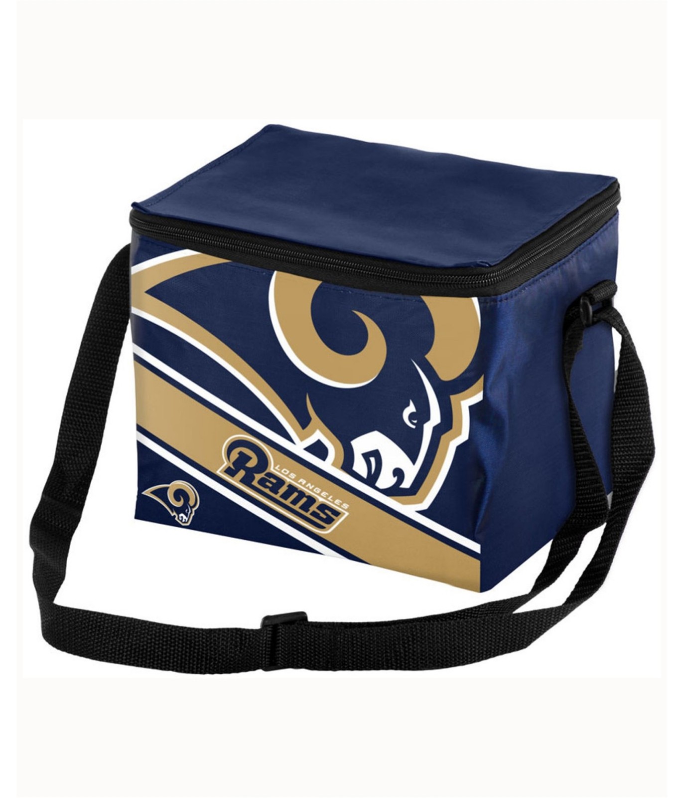 Forever Collectibles Mens LA Rams Lunch Bag, Blue, Small (17 in. – 22 in.)