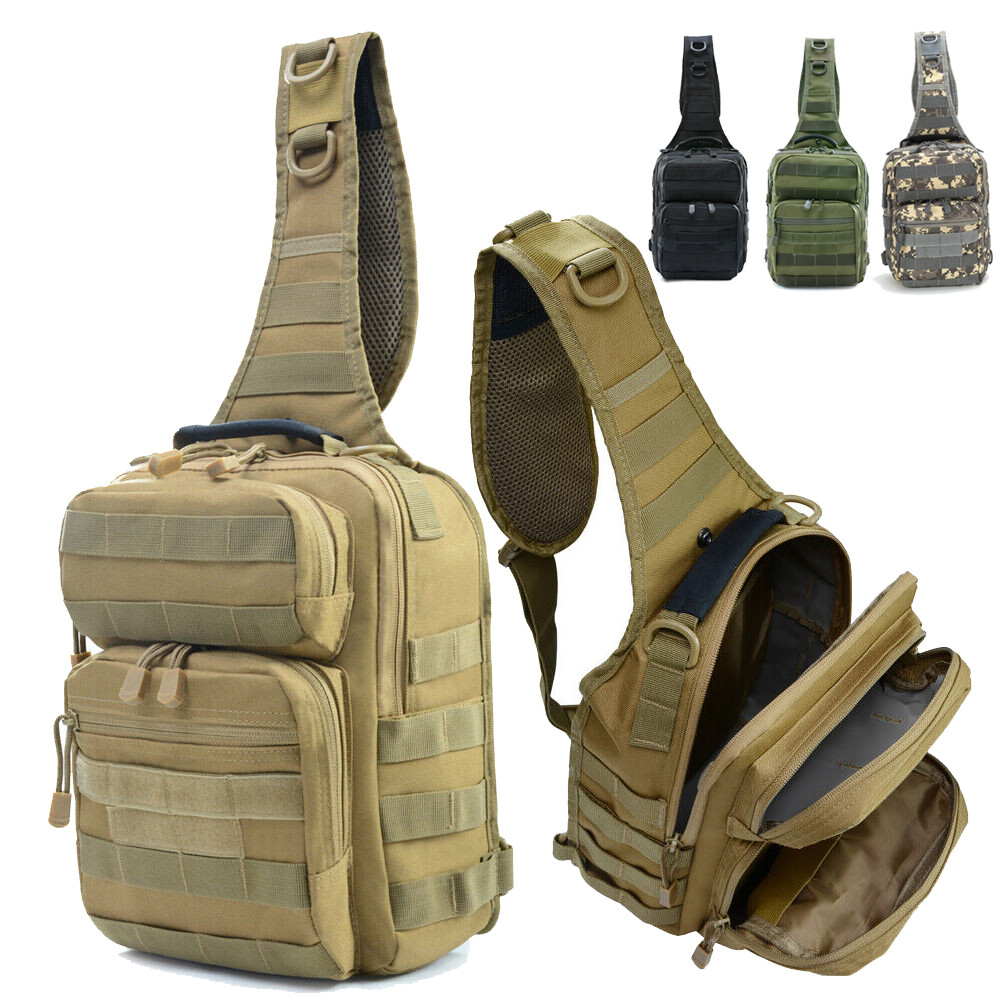 Military Rover Shoulder Backpack Chest Pack Bag Tactical Mens Sling Bag for Men