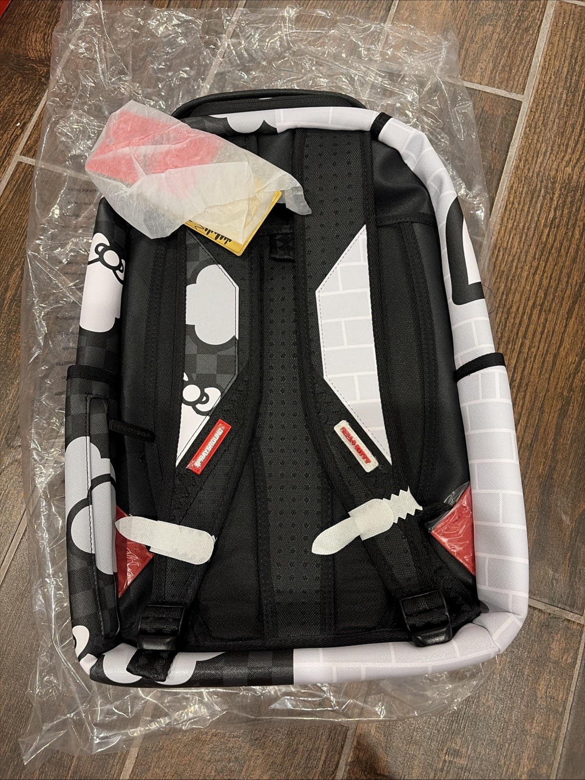 Sprayground Hello Kitty Brick Wall Split Backpack New Large School Backpack