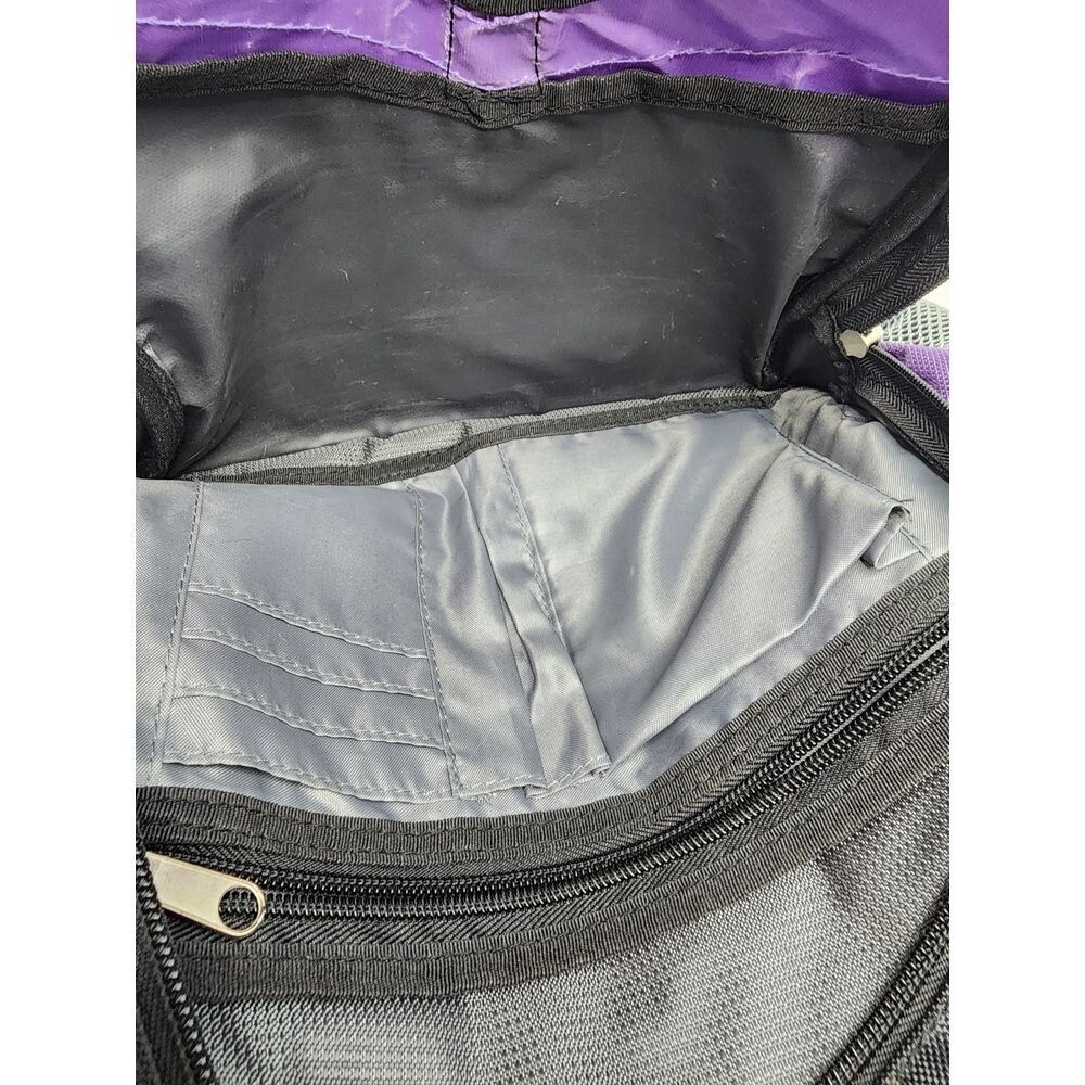 Microsoft Backpack Laptop Bag Zipper Pockets Purple Black