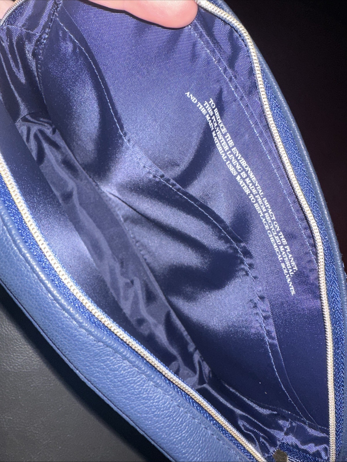 Pouch Bag, Carolina Herrera Bad Boy, Navy Blue, Brand New