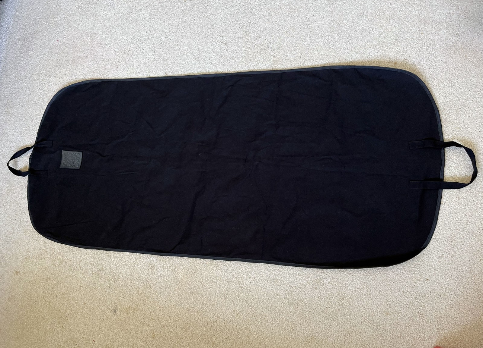 Authentic LOEWE 60×26 Zip Up Cotton Canvas Trip Travel Garment Bag Ship Fast