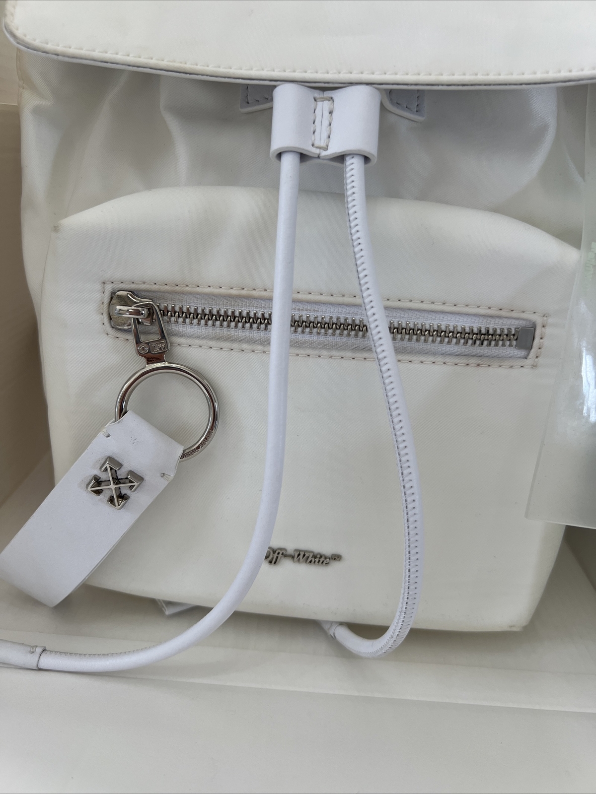 OFF White BACKPACK Virgil Abloh Work Wear White Ivory Women