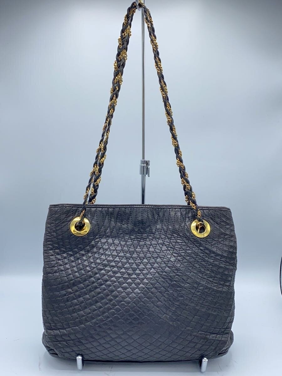 BALLY Shoulder bag Leather black Authentic From Japan