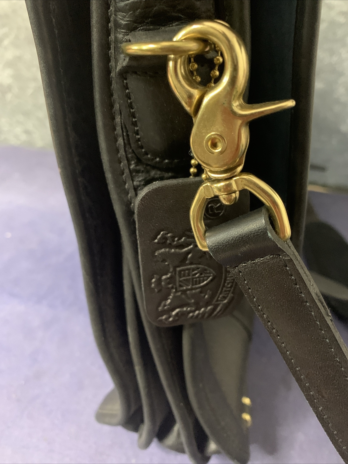 Mitchell USA Black Leather Luxury Messenger Bag And Wallet-2004 -Signed By Jerry