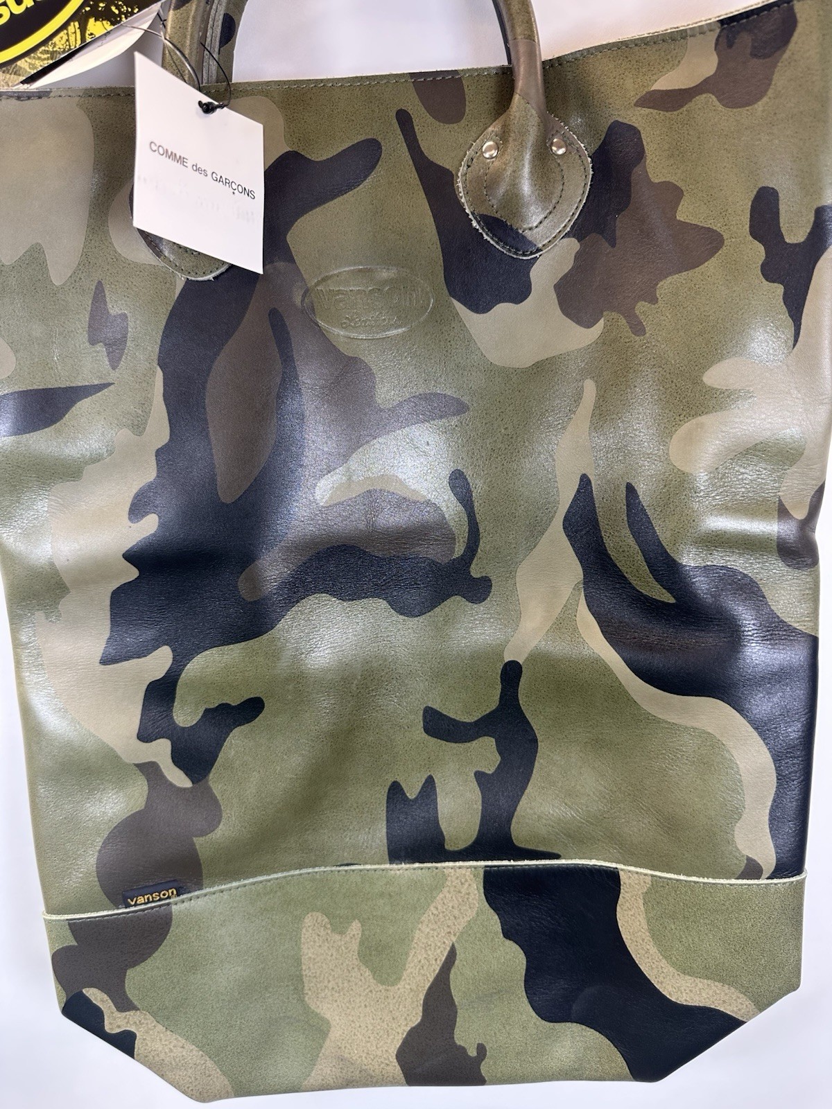 Comme des Garcons Junya Watanabe Man Eye x VansonCamo Bag tote NEW
