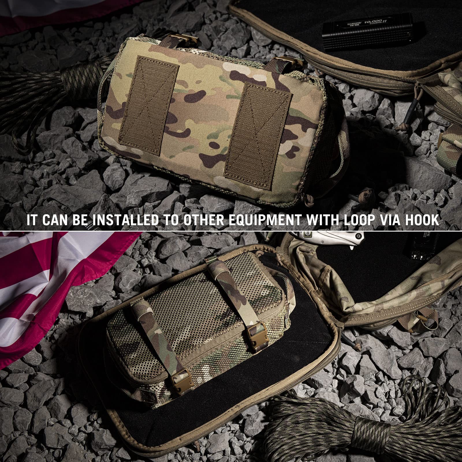 3 PCS Tactical Modular Packing Cubes, Large Capacity Mesh Storage Duffel Bag,…