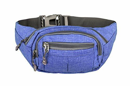 Fanny Pack Travel Hiking Festival Waist Bum Bag – Canvas Blue Denim