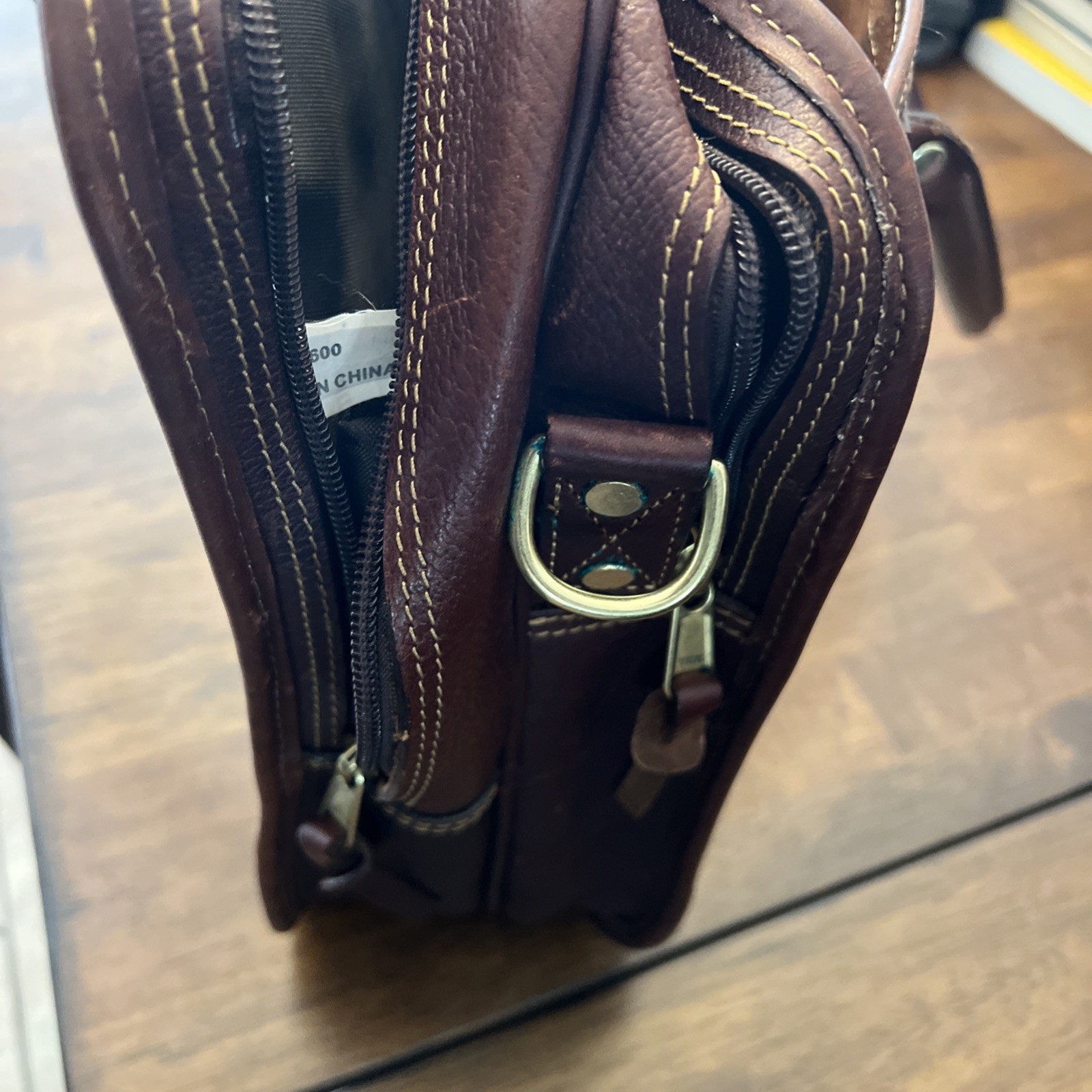 Vintage Orvis All Leather Briefcase Messenger Bag Satchel Laptop