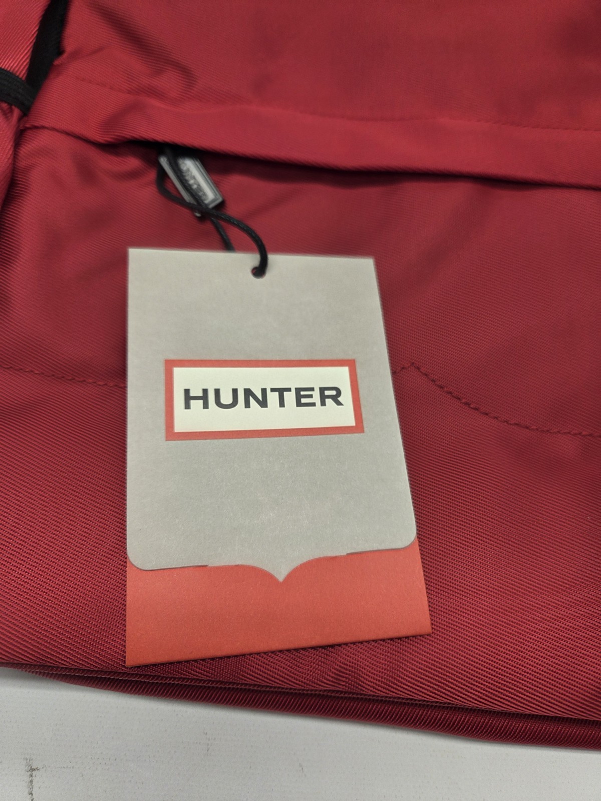 Hunter Top Clip Backpack – Red Color White Logo – Small Size
