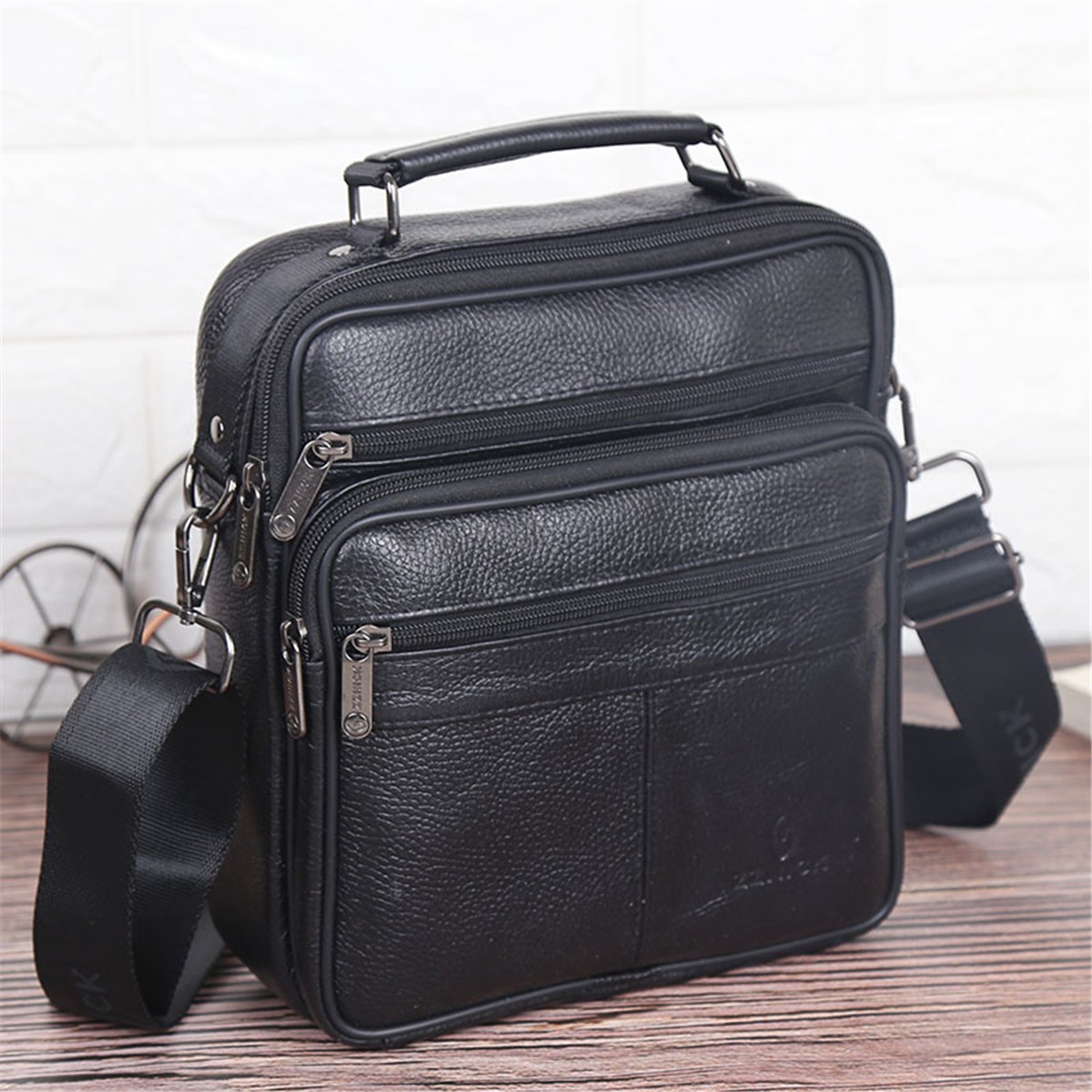 Men Genuine Leather Shoulder Bag Briefcase Messenger Business Satchel Work Case