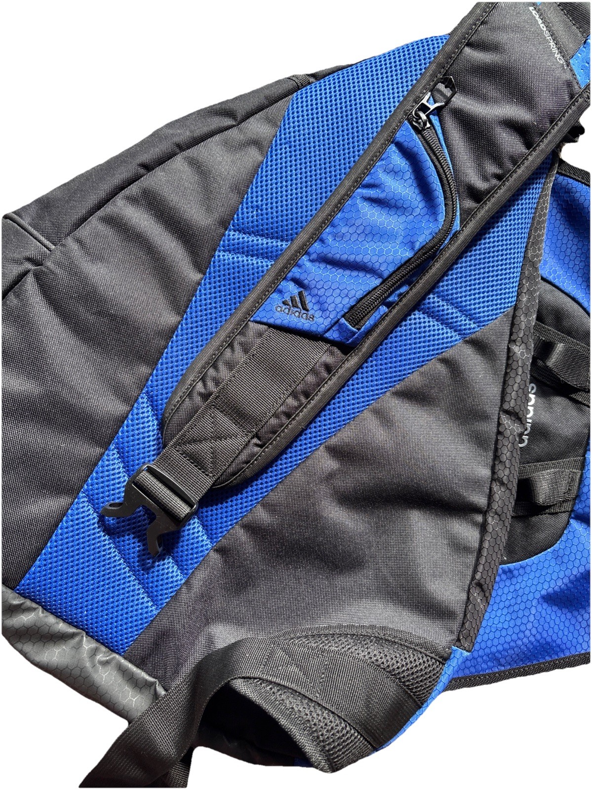 Adidas Y2K One Shoulder Messenger Bag backpack Blue Ripstop Vintage Yeezy
