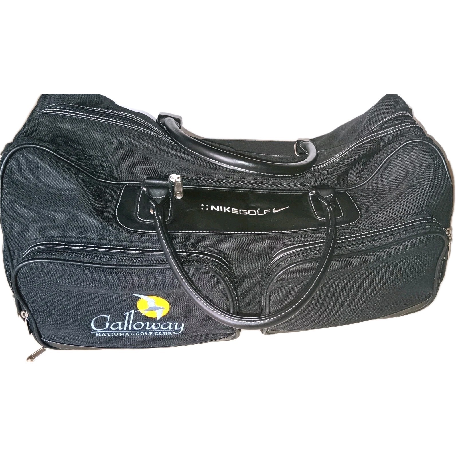 Nike Golf 24in Duffel Travel Bag with Hand Strap Black White Galloway