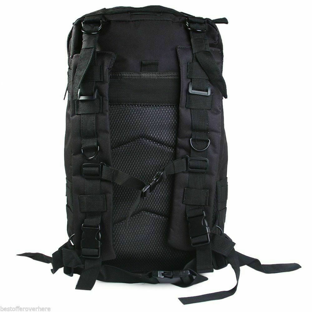 30L Tactical Backpack Large Army 3 Day Assault Pack Molle Bugout Bag Rucksack US