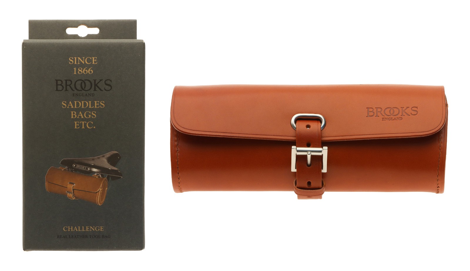 Brooks Challenge Saddle Bag 0.5L Honey Leather NEW NOS NIB