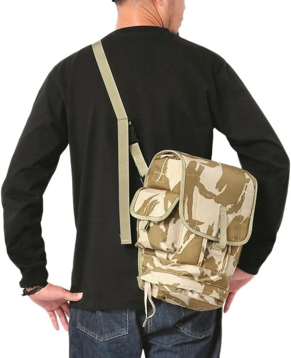 British Army Field Pack DPM Desert Respirator Gas Mask Bag 4240-99-800-9601