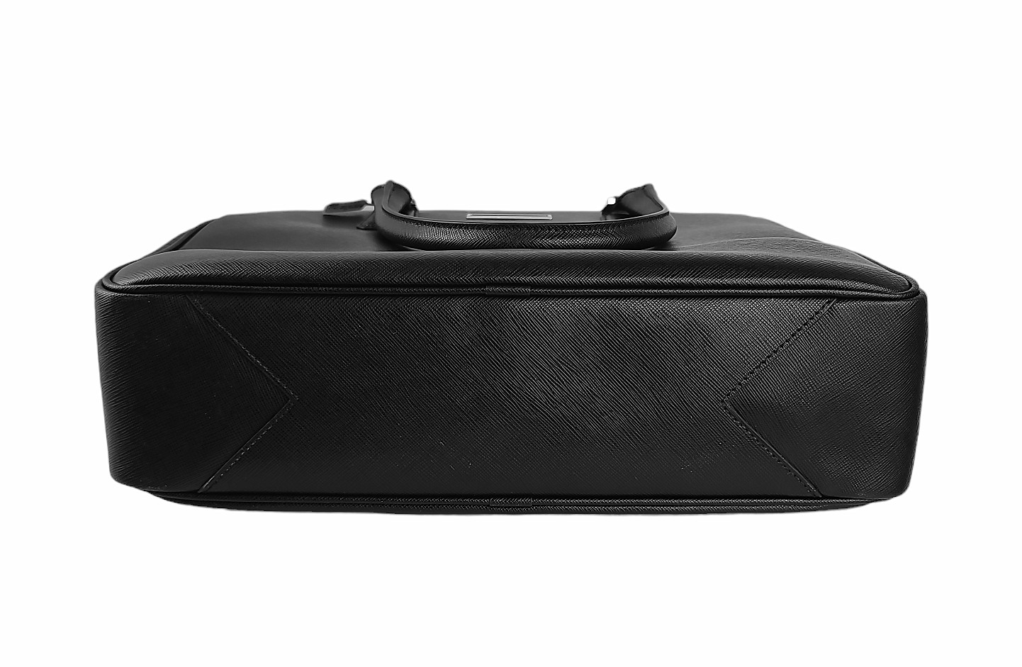 MONTBLANC BLACK SAFFIANO CALFSKIN SARTORIAL LEATHER TOTE LADY BAG 114838 NEW