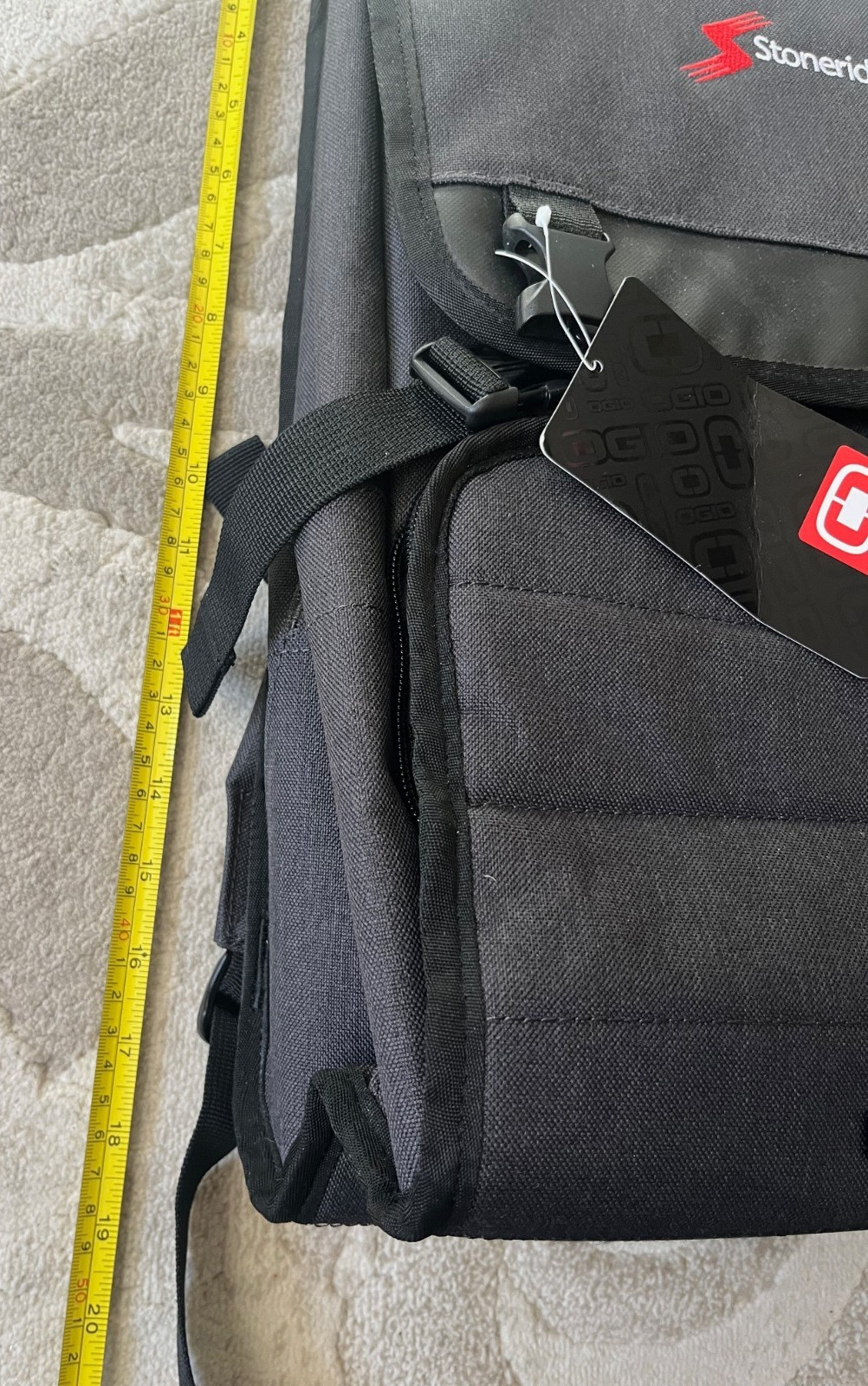 NEW OGIO Apex Rucksack 17″ Laptop Backpack Bag Dk Gray / Black Stoneridge Logo