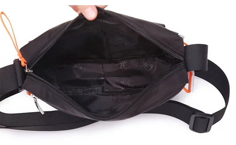 Waterproof Men Bag Single Shoulder Bag Nylon Satchel Crossbody Bag Handbag