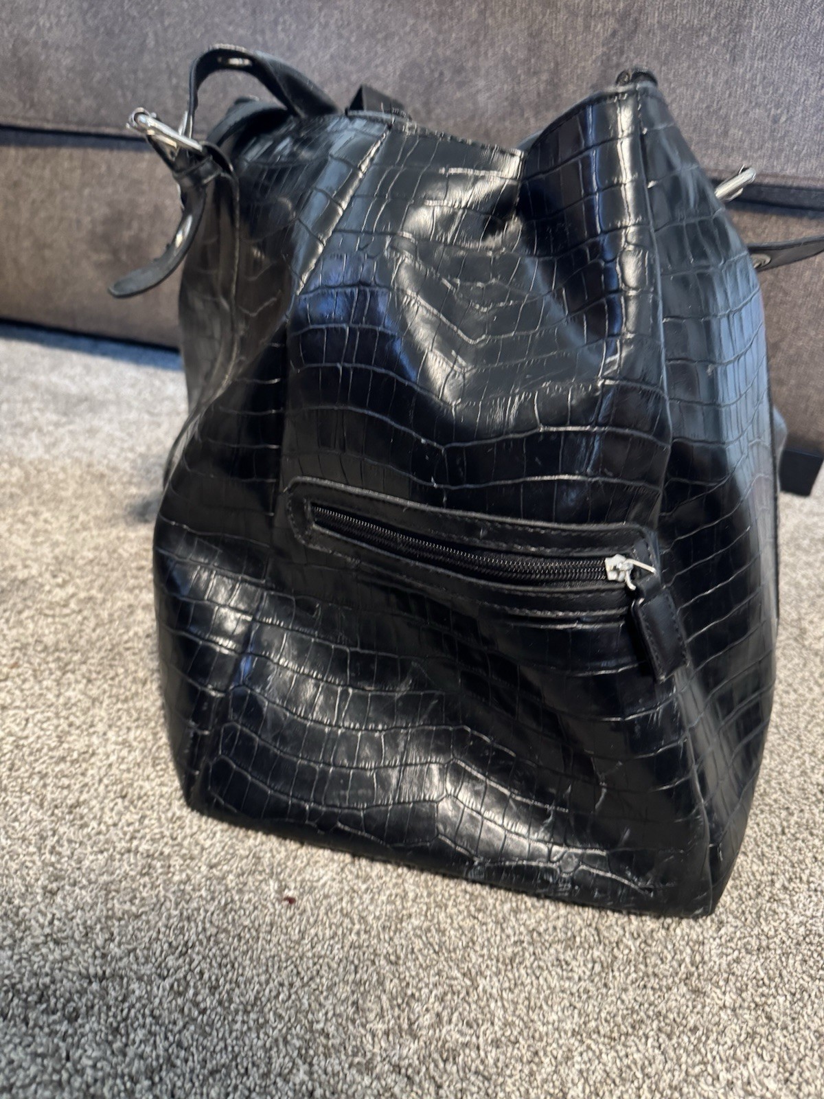 Rare VTG Leather NYC 2001 Duffle Bag- See Pictures And Description For Info