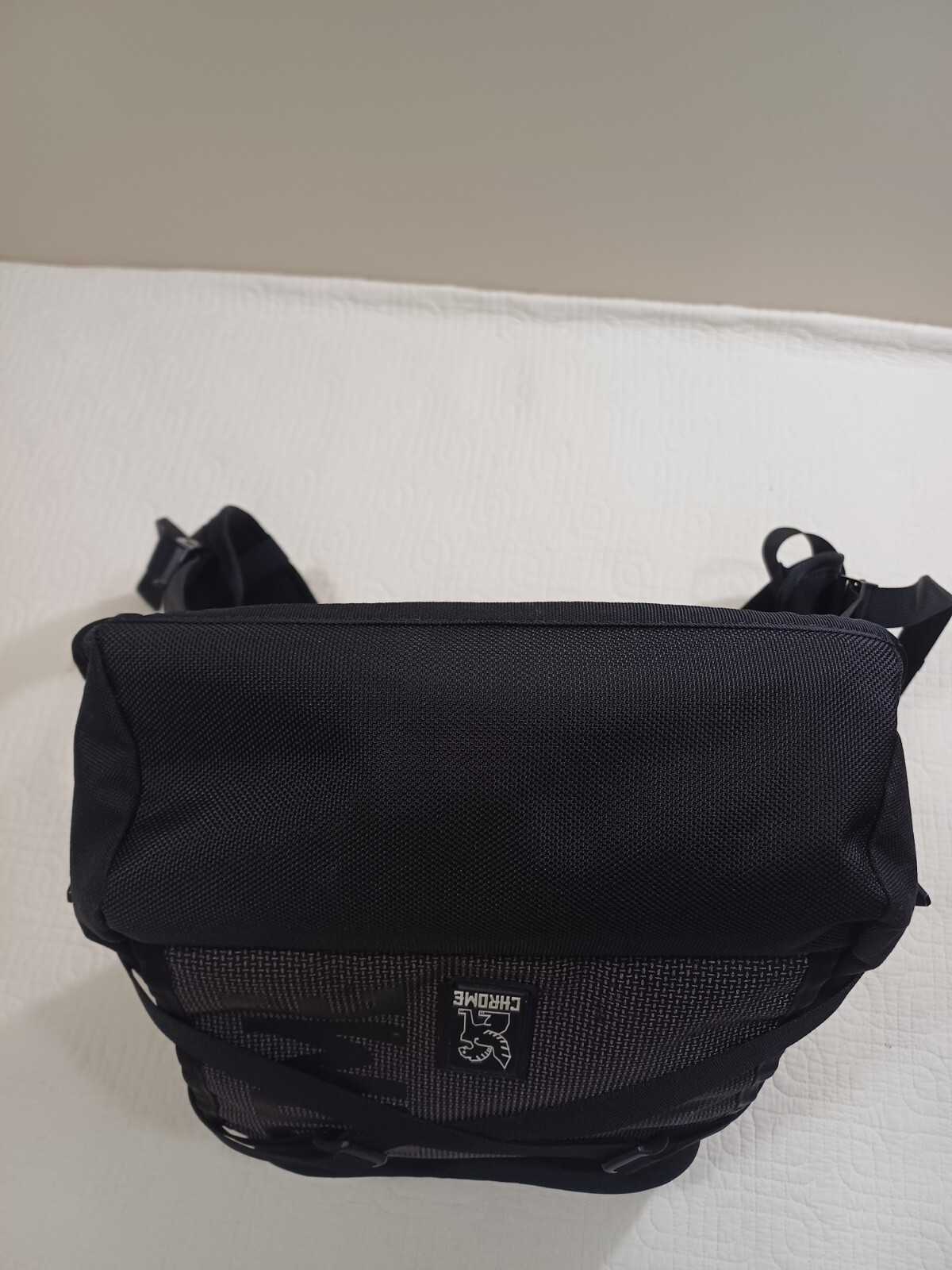 Chrome Industries Bravo Backpack Black Gray Roll Top Waterproof Bike Courier