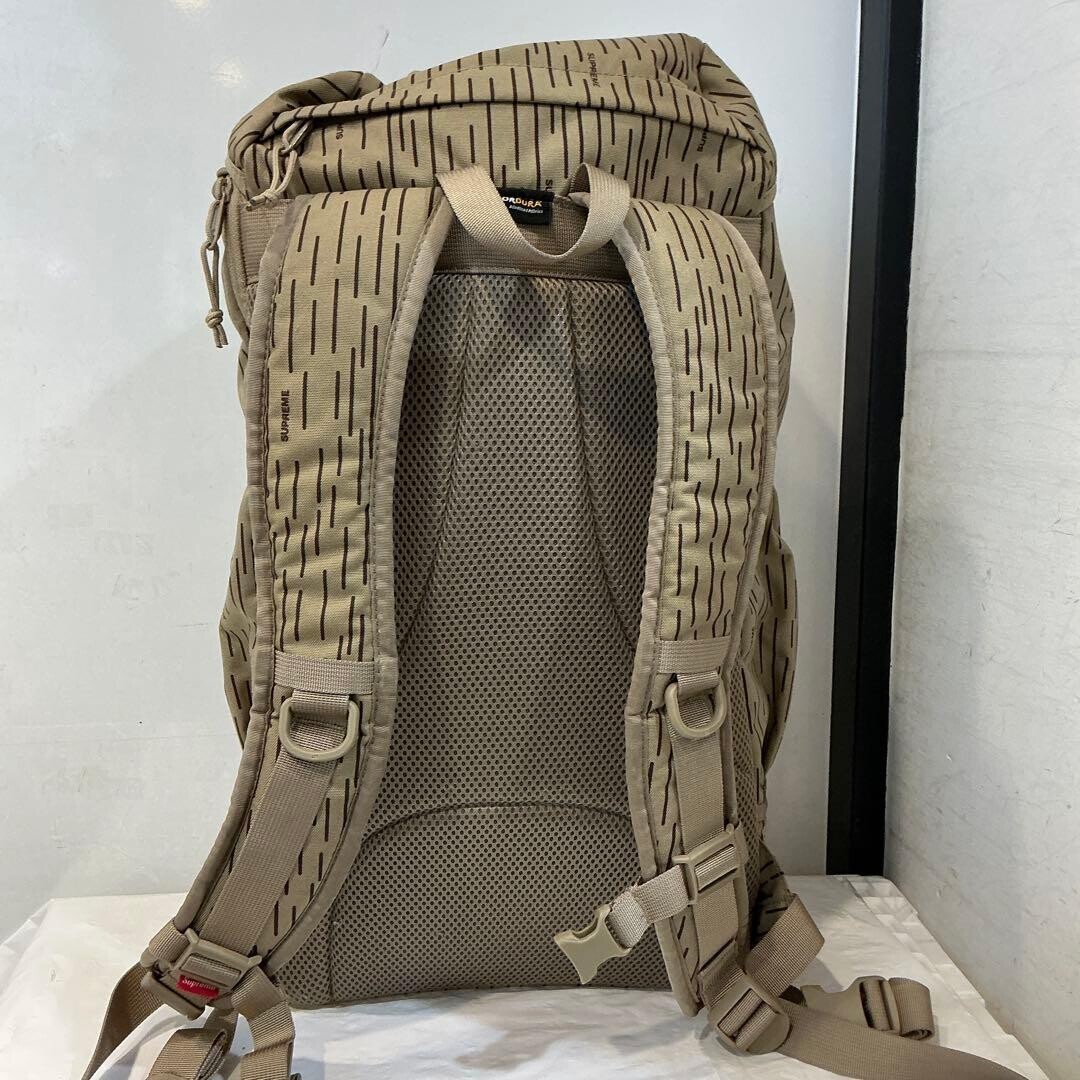 Supreme Backpack Tan Raindrop Brown Men’s Streetwear Bag 12.6×20.1×5.9in