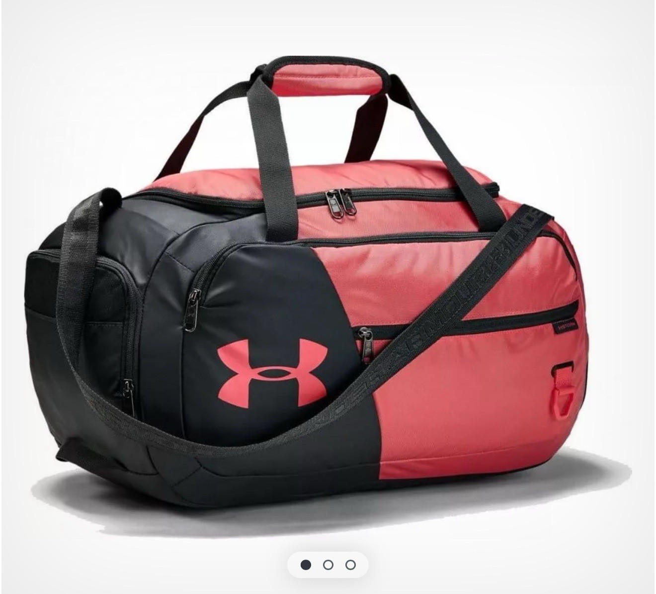 UNDER ARMOUR Men’s UA Undeniable 4.0 Duffle Bag Gym Graphite / Black & pink