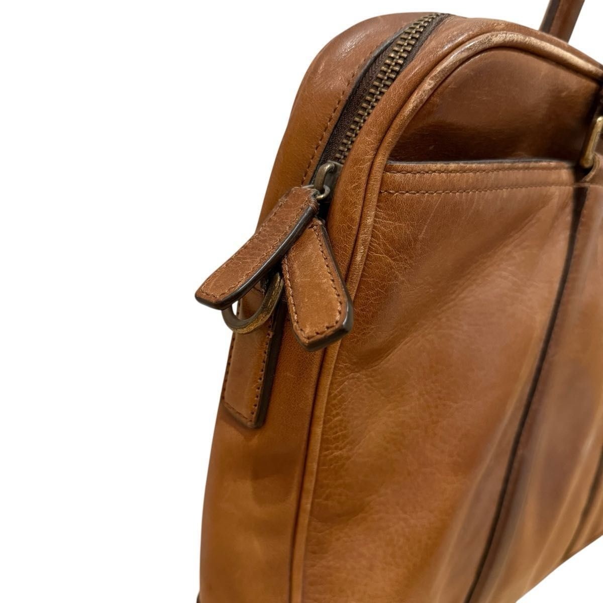 COACH 2-Way Briefcase Brown Leather Men Handbag Business bag 70901