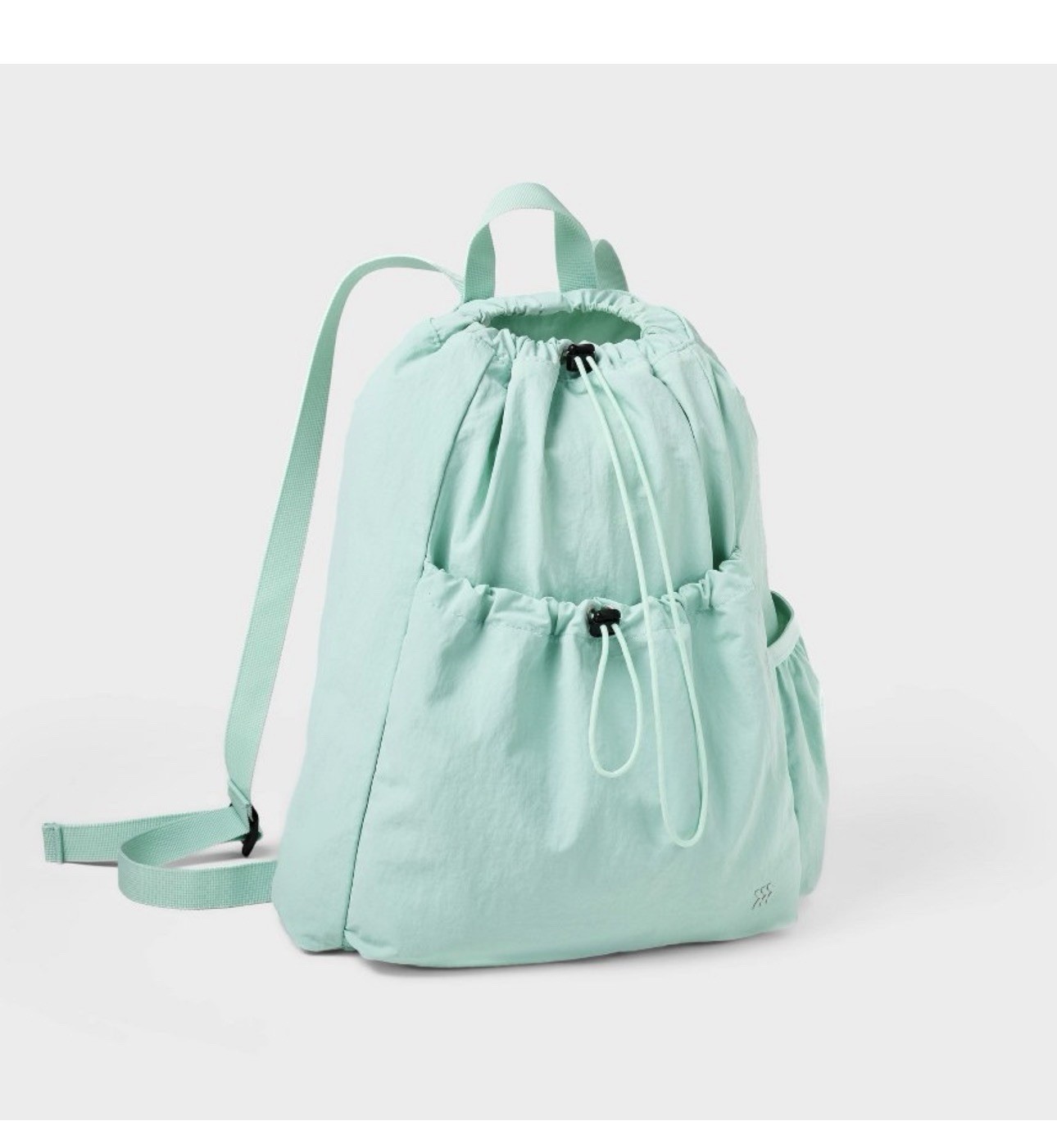 ALL IN MOTION 20L CINCH BACKPACK – MINT GREEN-NEW FREE SHIPPING