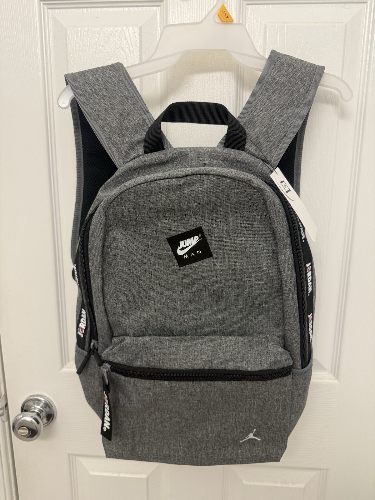Jordan Backpack Jumpman Logo Carbon Heather Grey 9A0505 Fits 15 Inch Laptop