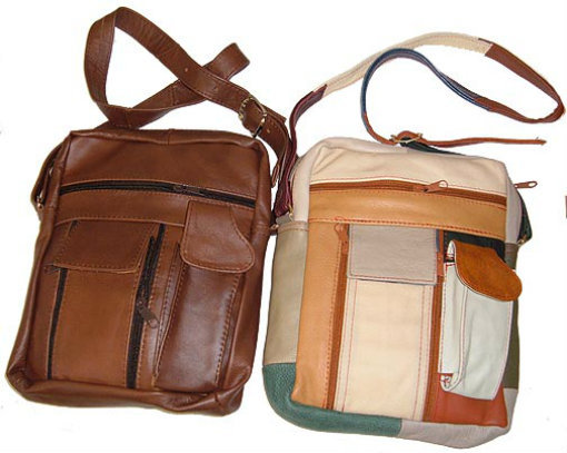 Leather Messenger Bag Tablet Pack With Cell Phone Pocket Credit Card Organizer