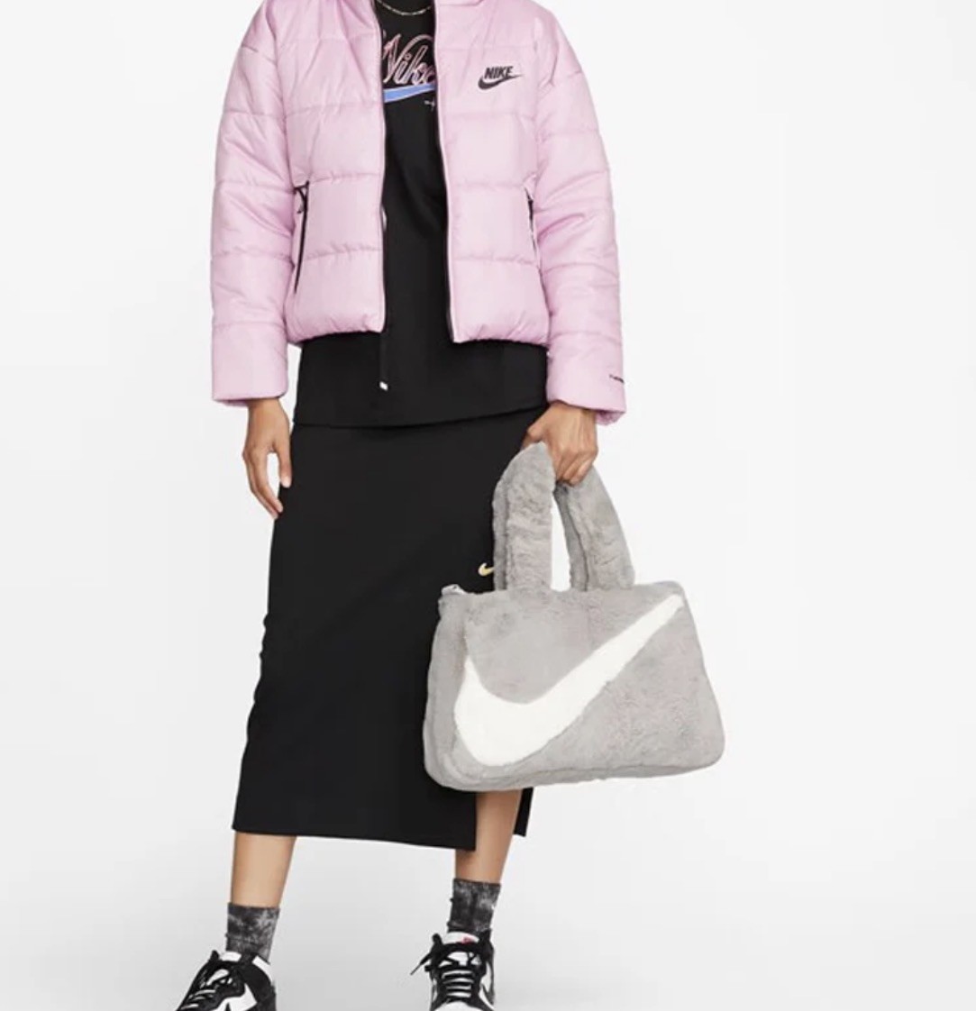 Nike Women’s NSW FX FUR Tote DQ5804-012 Ladies Light Grey