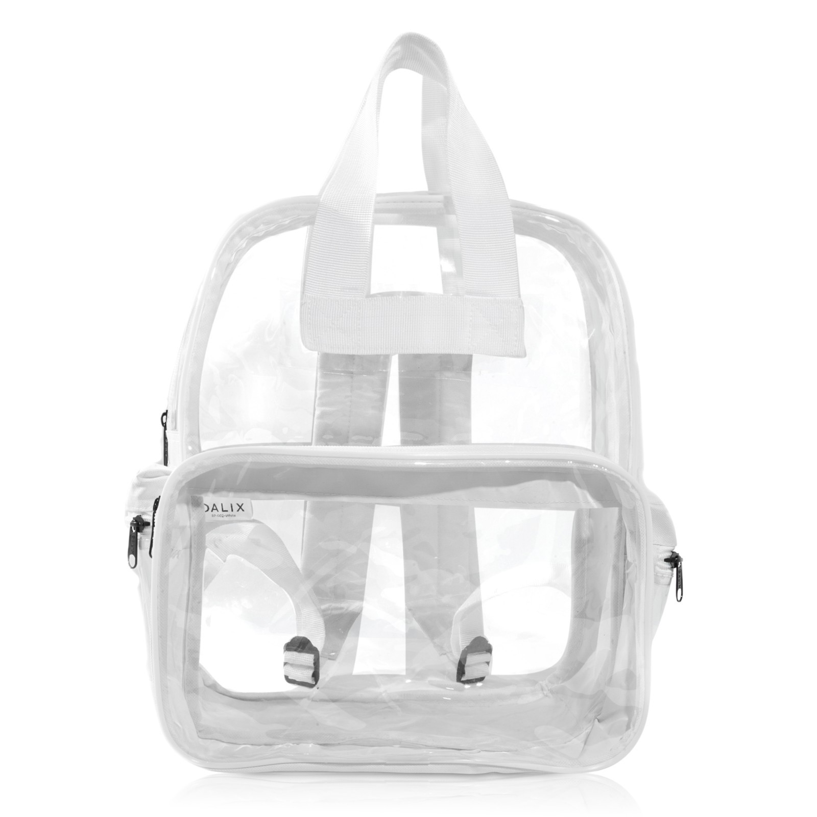 DALIX Clear Backpack School Pack See Through Bag in White Free Shipping
