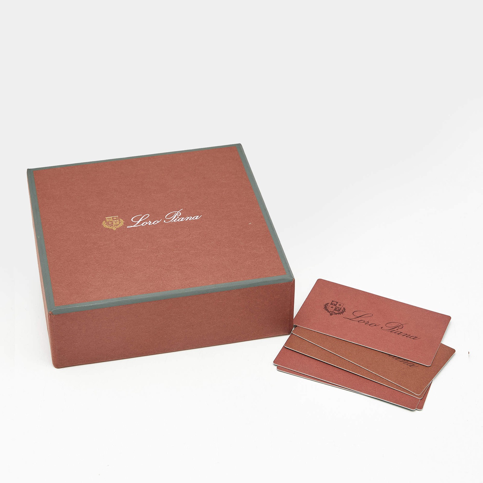 Loro Piana Zip Around Brown Leather Bifold Wallet