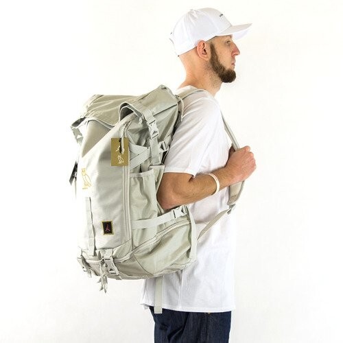 Jordan OVO Drake Nike collab white/gold top load backpack rare!!