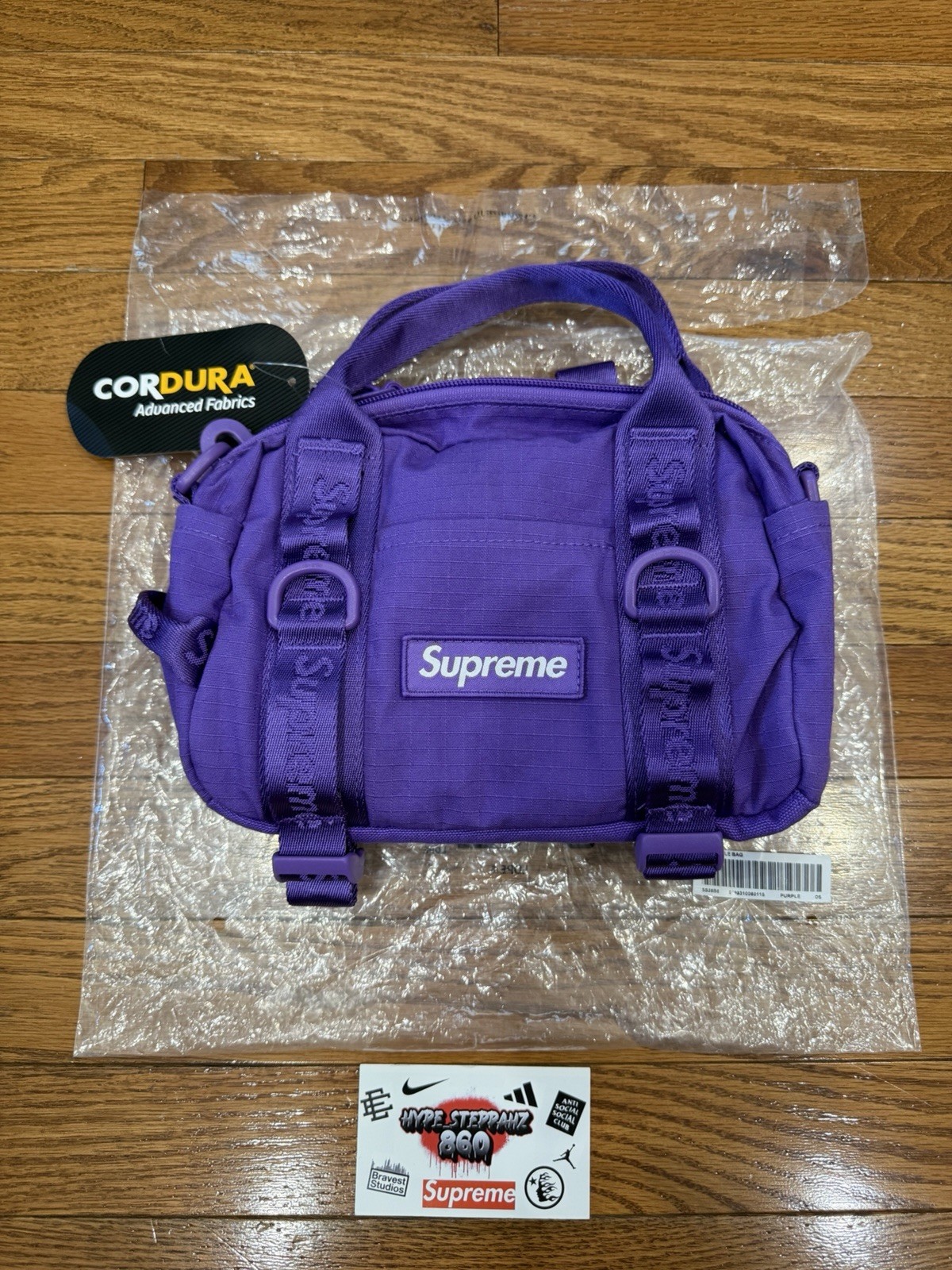 Supreme Purple Mini Duffle Bag SS26