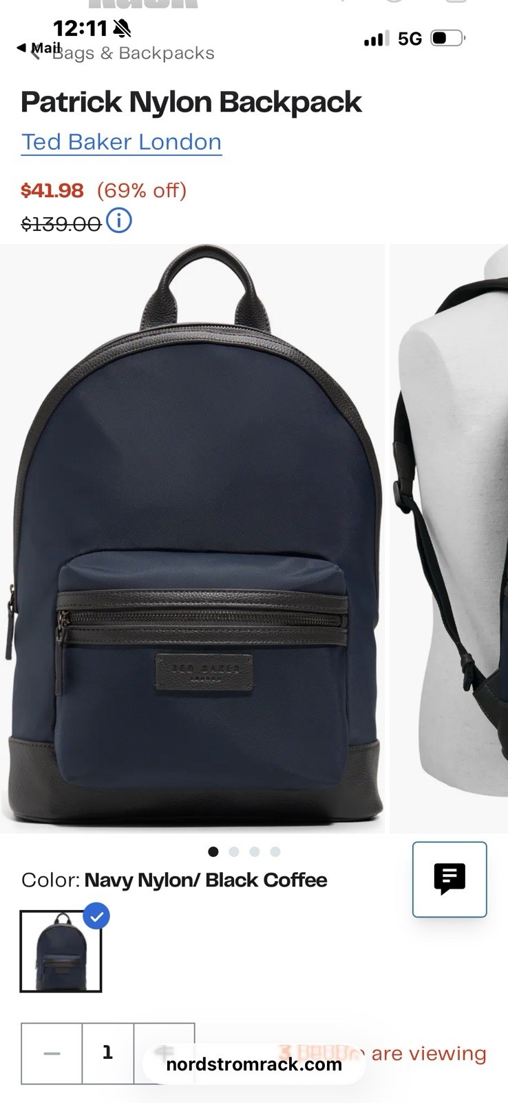 Ted Baker London – Patrick Nylon Backpack