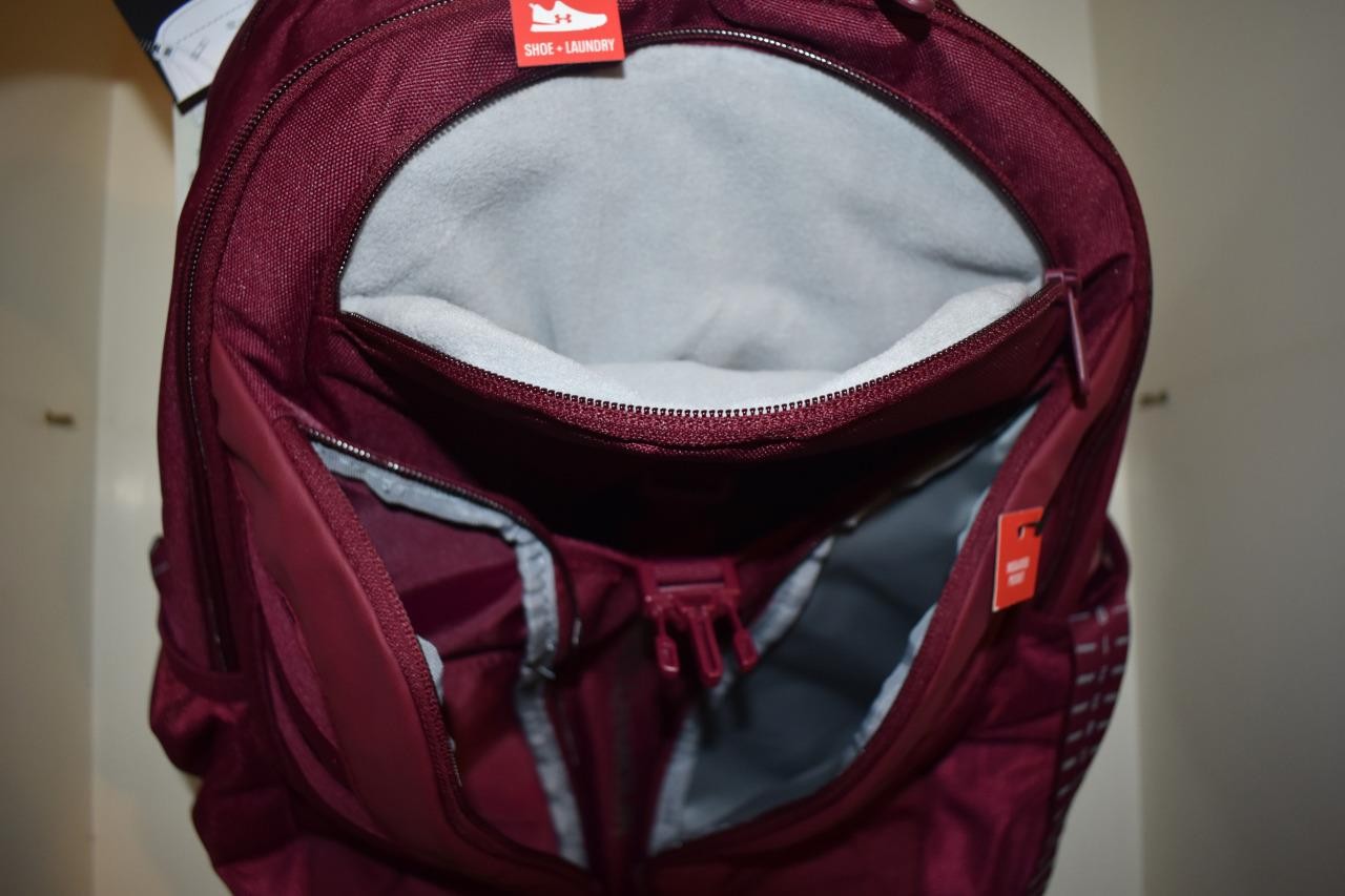 Under Armour Hustle Pro Backpack 1367060 655 Maroon NWT